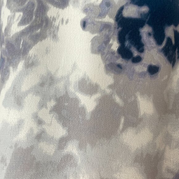 Aritzia Wilfred Blue Octave Floral Print Crop Top Size Small Watercolour - Picture 5 of 7